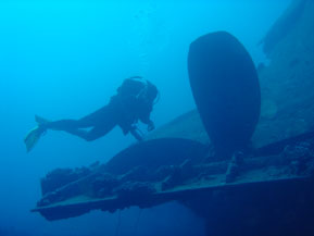 Diving wrecks in the Red Sea